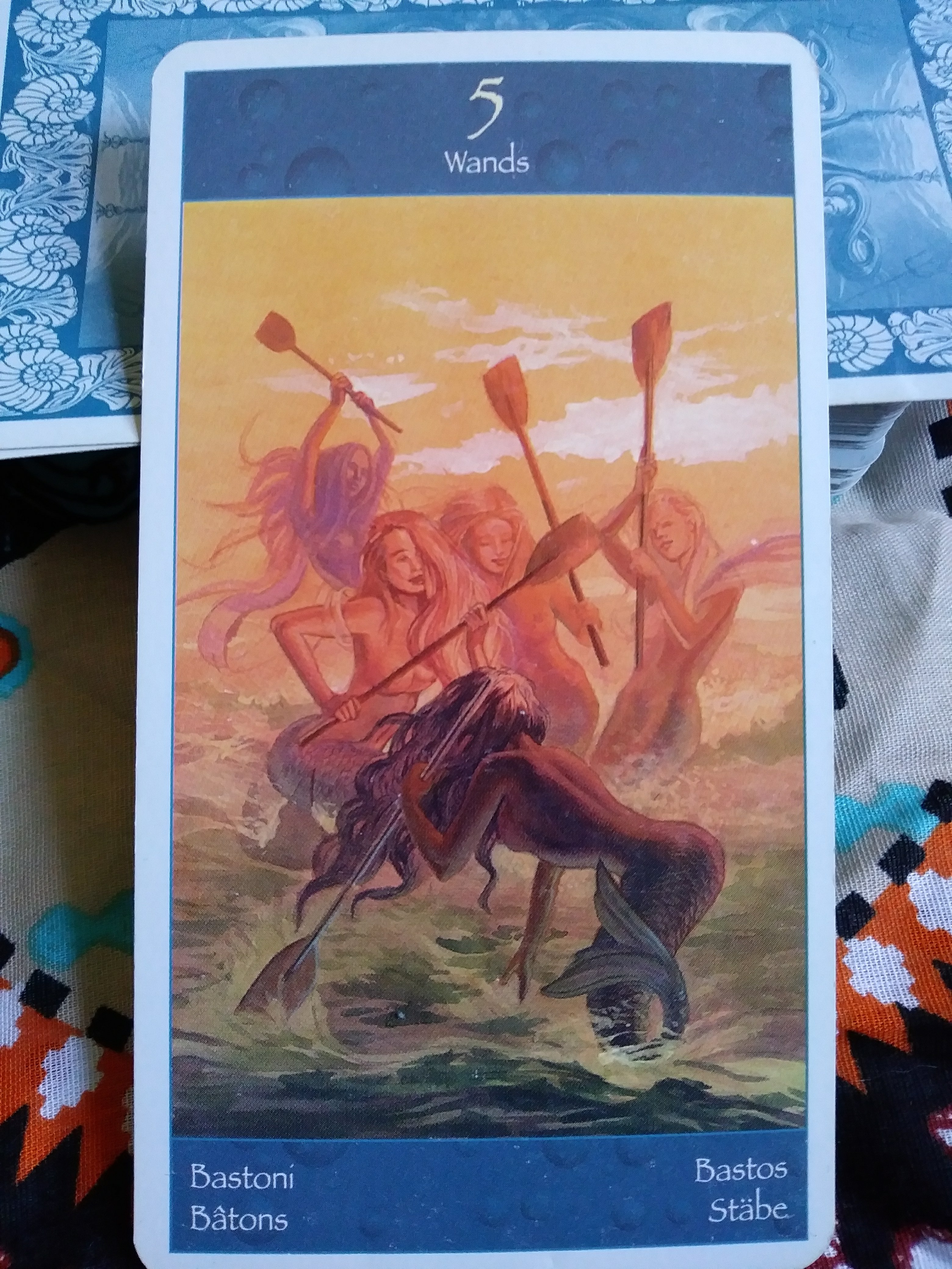 A Message from the Universe - 5 of Wands