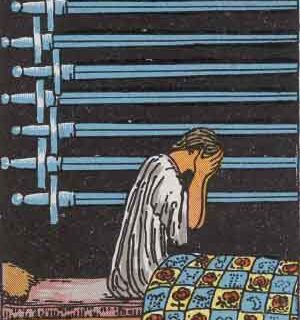 A Message from the Universe - 9 of Swords (reversed)