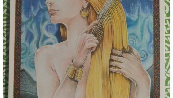 A Message from the Universe ~Battle Between Heart and Mind, Celtic Wisdom Oracle Card