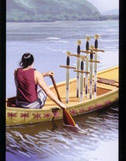 6 of Swords, Witches Tarot