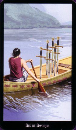 6 of Swords, Witches Tarot