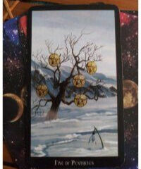 5 of Pentacles, Witches Tarot Card