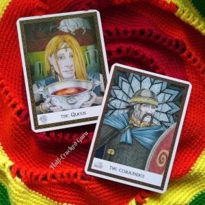 The Queen and the Commander ~ A Message for the Collective, Celtic Wisdom Oracle Cards