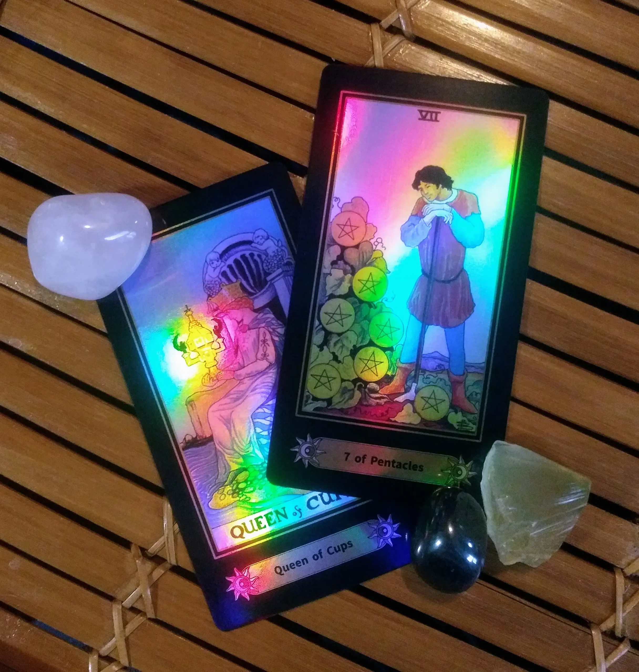 Multiple Waite Holographic Tarot Cards Message for the collective