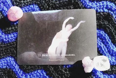 Quick Draw Daily Oracle Card ~ Heart vs Head, Kahlil Gibran's "The Prophet" Oracle Card
