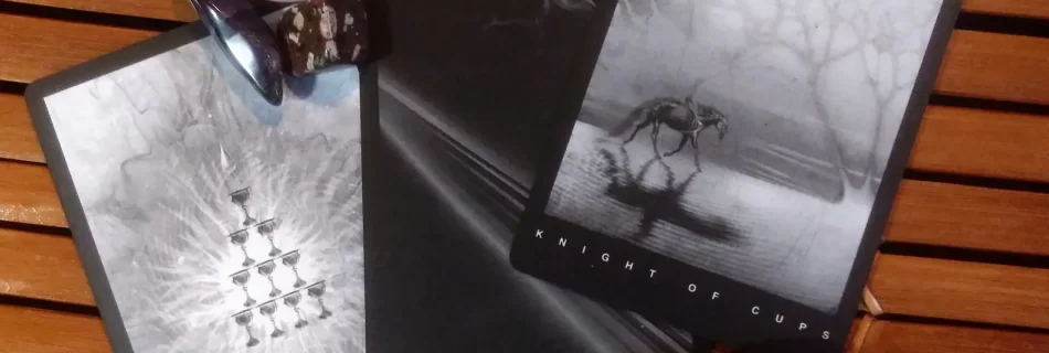 Multiple Black Tarot Cards Message from the Universe