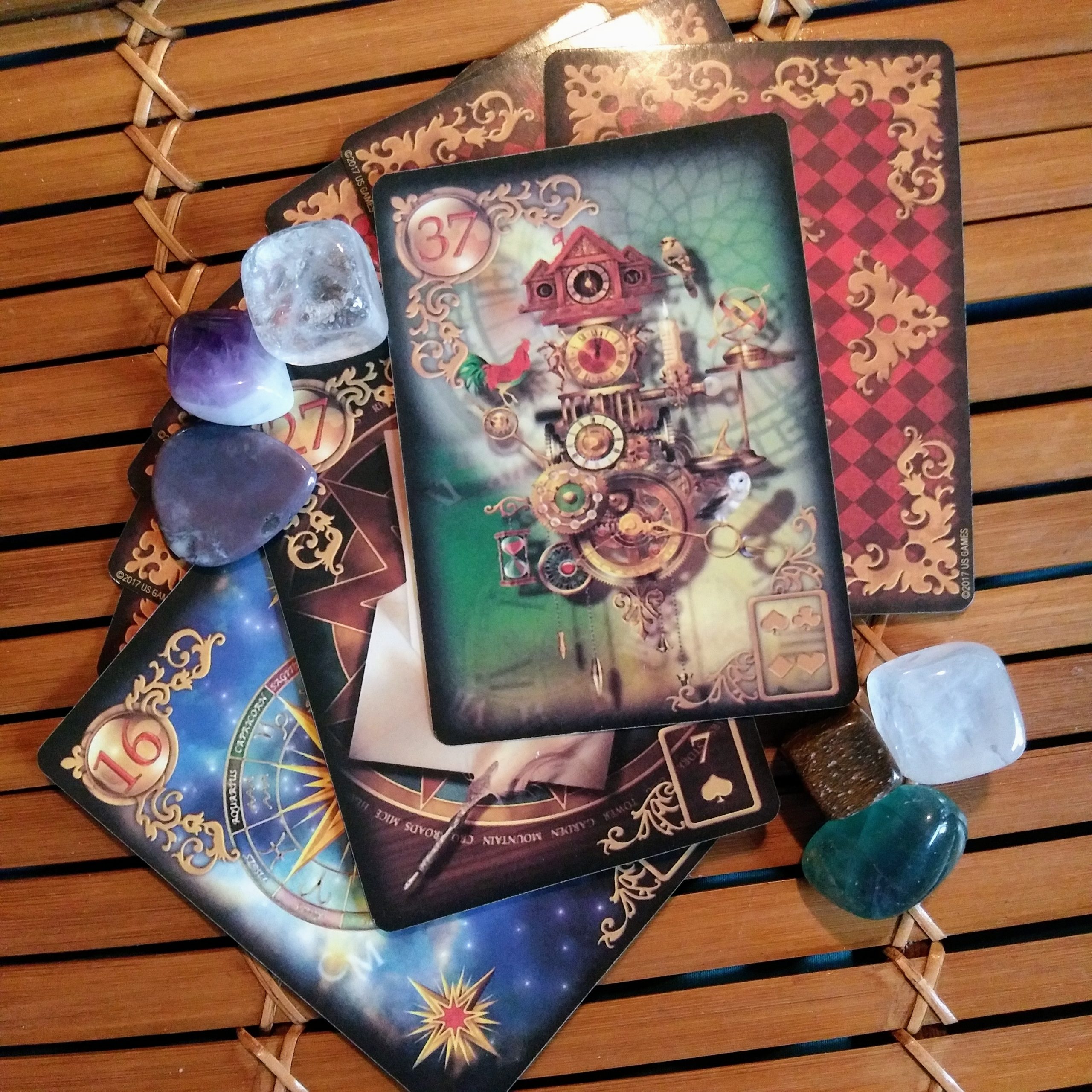 A Message from the Universe ~ Divine Timing, Gilded Reverie Lenormand Cards