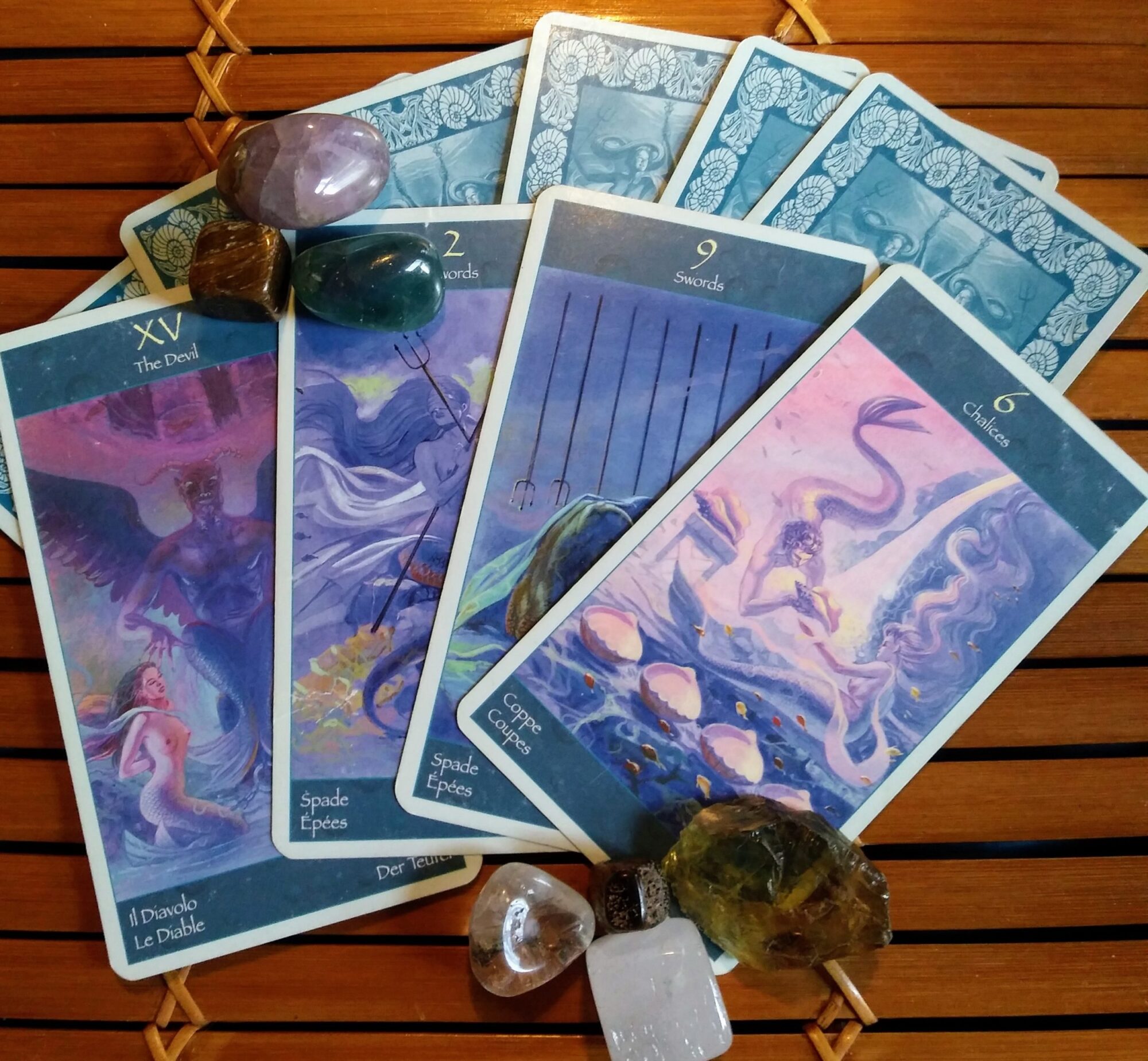 Multiple Tarot of Mermaids Cards, Message from the Universe
