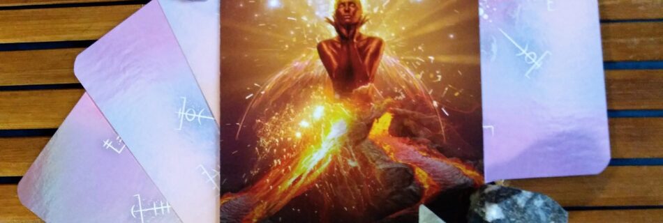 A Message from the Universe ~ Volcanoes, Elemental Oracle Card