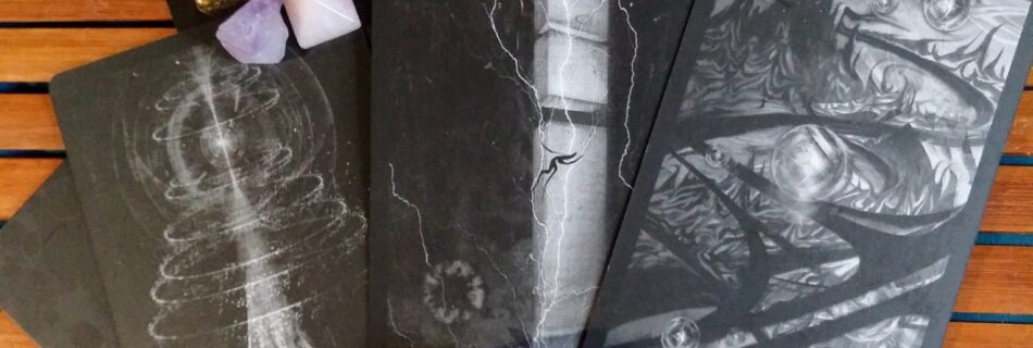 Multiple Black Tarot Cards