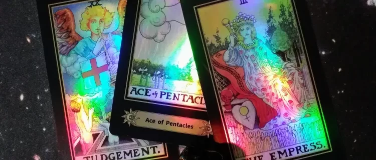 A Message from the Universe ~ Open Opportunities, A.E. Waite Holographic Laser Tarot Cards