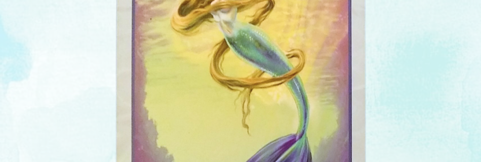 Oracle of the Mermaids by Lucy Cavendish, Selina Fenech, ft image, deck flat lay on light background