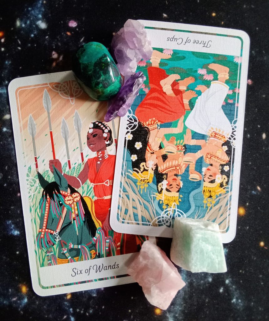 A Message from the Universe ~ Glowing Up Aint Easy, Multiple Elemental Oracle Cards