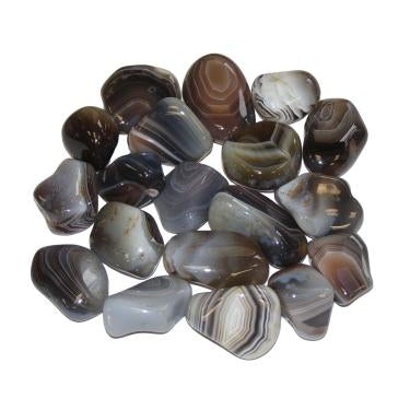 Gray Banded Agate Healing Crystal
