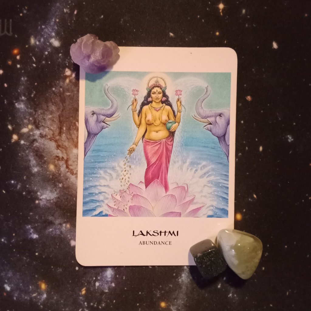 A Message From the Universe ~ Helpful Tool for Abundance, Goddess Oracle Card