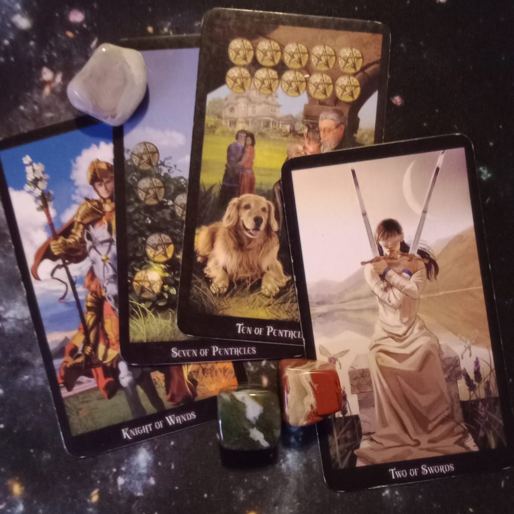 Message from the Universe ~  Instant Gratification or Sustainability? Multiple Witches' Tarot Cards