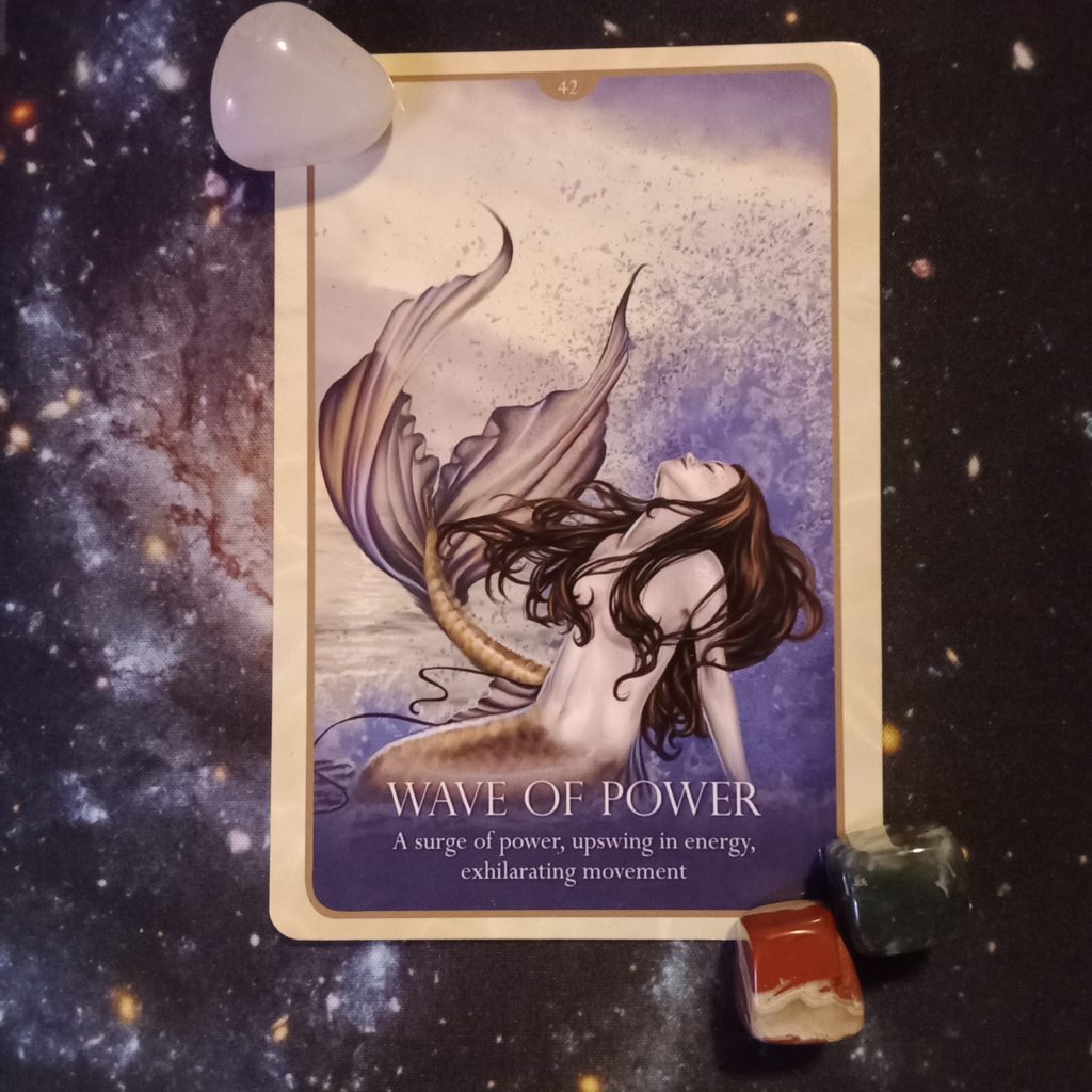 A Message From the Universe ~ Big Energy Needs an Outlet, Oracle of the Mermaids Card