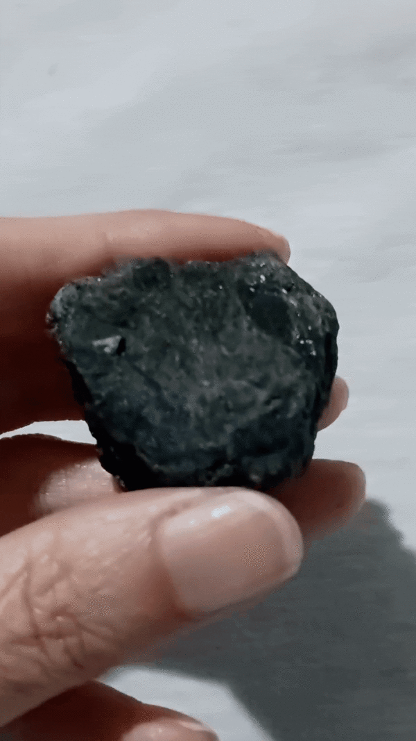 Black Tourmaline Healing Crystal, Raw, 1 Stone - Image 2