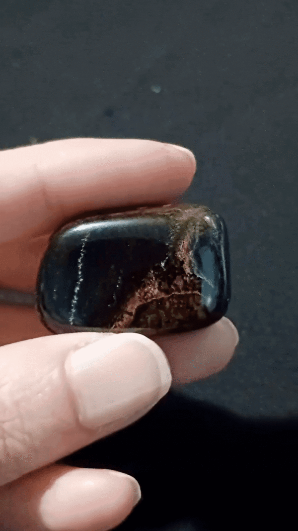 Blue Tigers Eye Healing Crystal, Tumbled, video clip 1