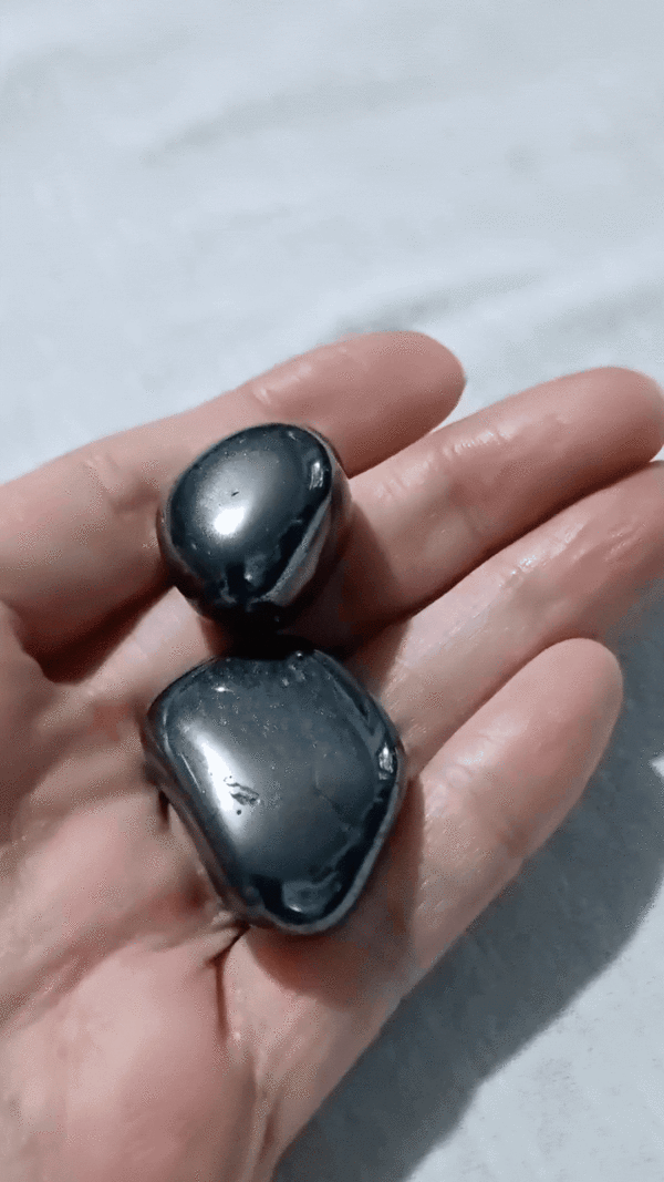 Hematite Healing Crystal, Tumbled, 1 Stone, video clip