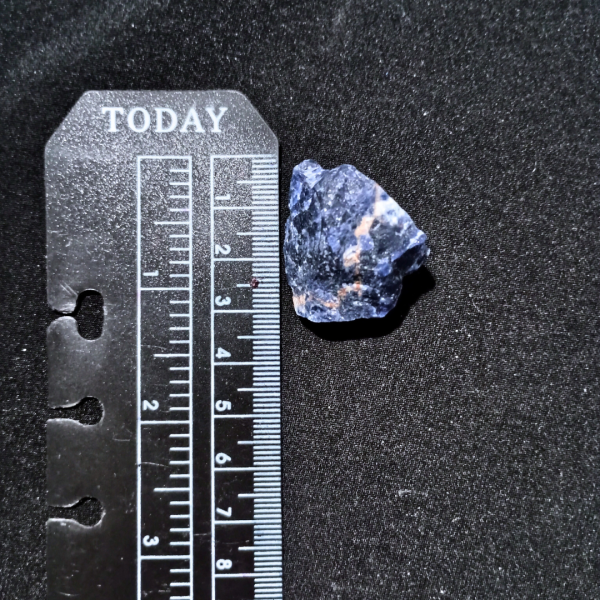 Lapis Lazuli Healing Crystal, Raw, 1 Stone, ruler, 3 cm