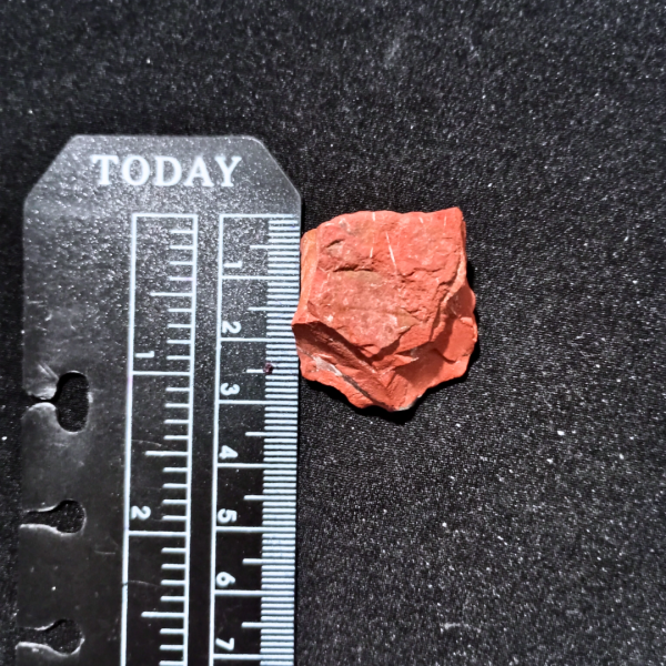 Red Jasper Healing Crystal, Raw, 1 Stone, ruler, 3 cm