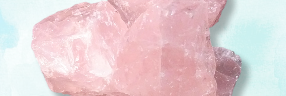 Rose Quartz Healing Crystal, Large, Rough, 1 Stone, pile of stones on light background