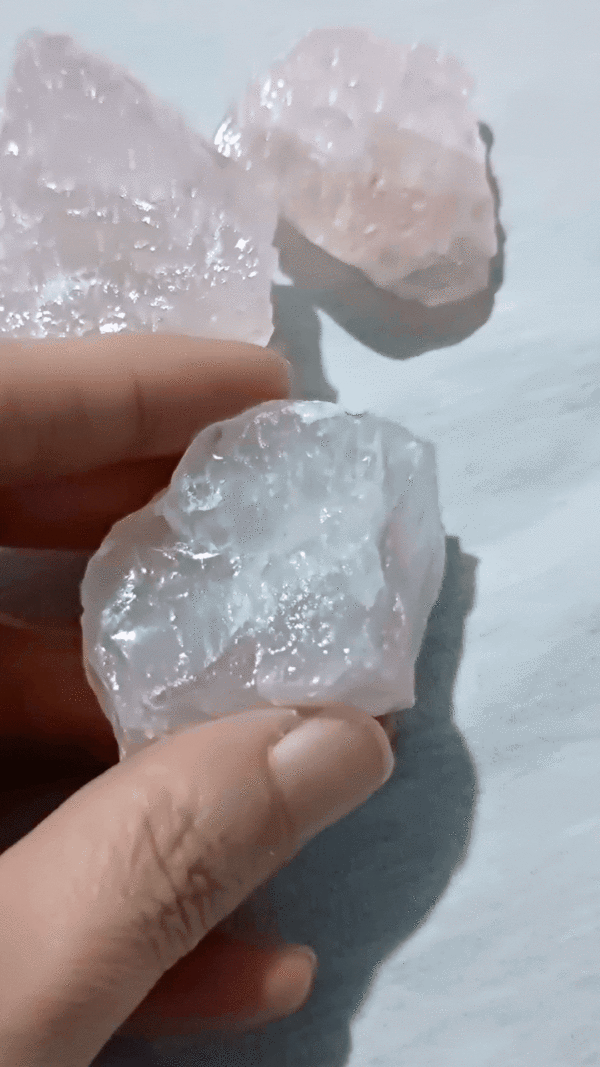 Rose Quartz Healing Crystal, Large, Rough, 1 Stone, video clip