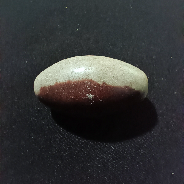Shiva Lingam Healing Crystal, Tumbled, 1 Stone on black background (1)