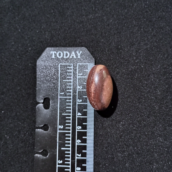 Shiva Lingam Healing Crystal, Tumbled, 1 Stone, ruler, 3.5 cm