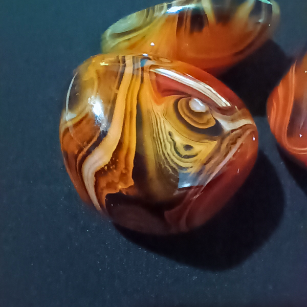 Silk Agate Healing Crystal, closeup
