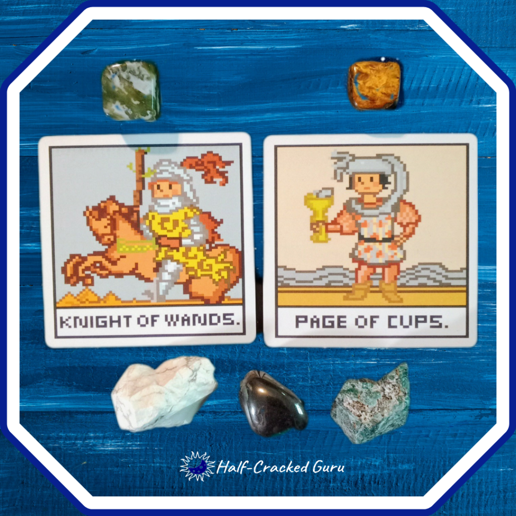 A Message from the Universe ~ Grinding and Grounding, 8 Bit Tarot Cards