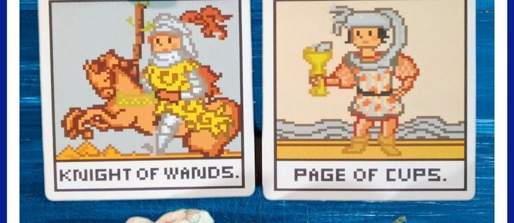 A Message from the Universe ~ Grinding and Grounding, 8 Bit Fantasy Tarot Cards