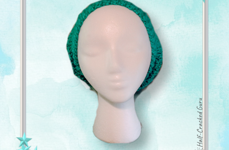 Cool Mint Blue Slouch Hat Front