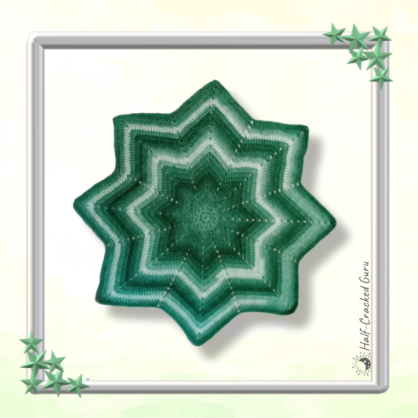 Spearmint Green Ombre 8-Point Star Baby Blanket