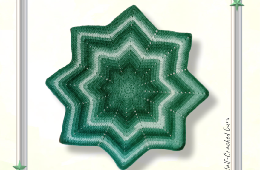 Spearmint Green Ombre 8-Point Star Baby Blanket