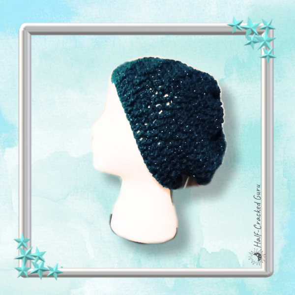 Teal Sparkle Slouch Hat