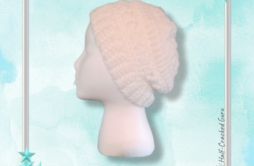 White Slouch Hat Side