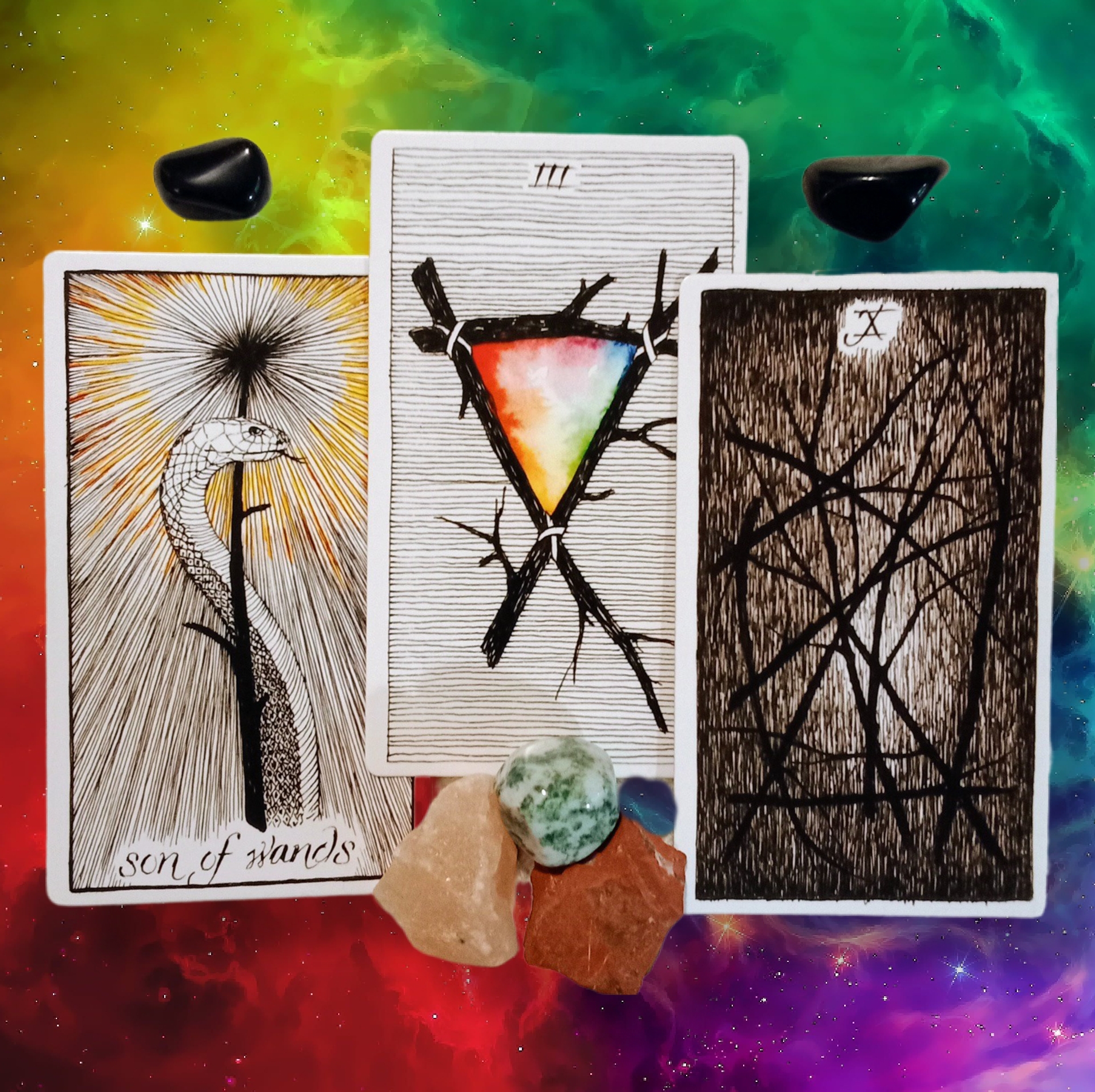A Message from the Universe ~ Pushing Through, Wild Unknown Tarot Cards