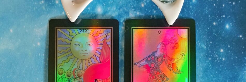A Message from the Universe ~ A Leap of Faith, Holographic Tarot Cards