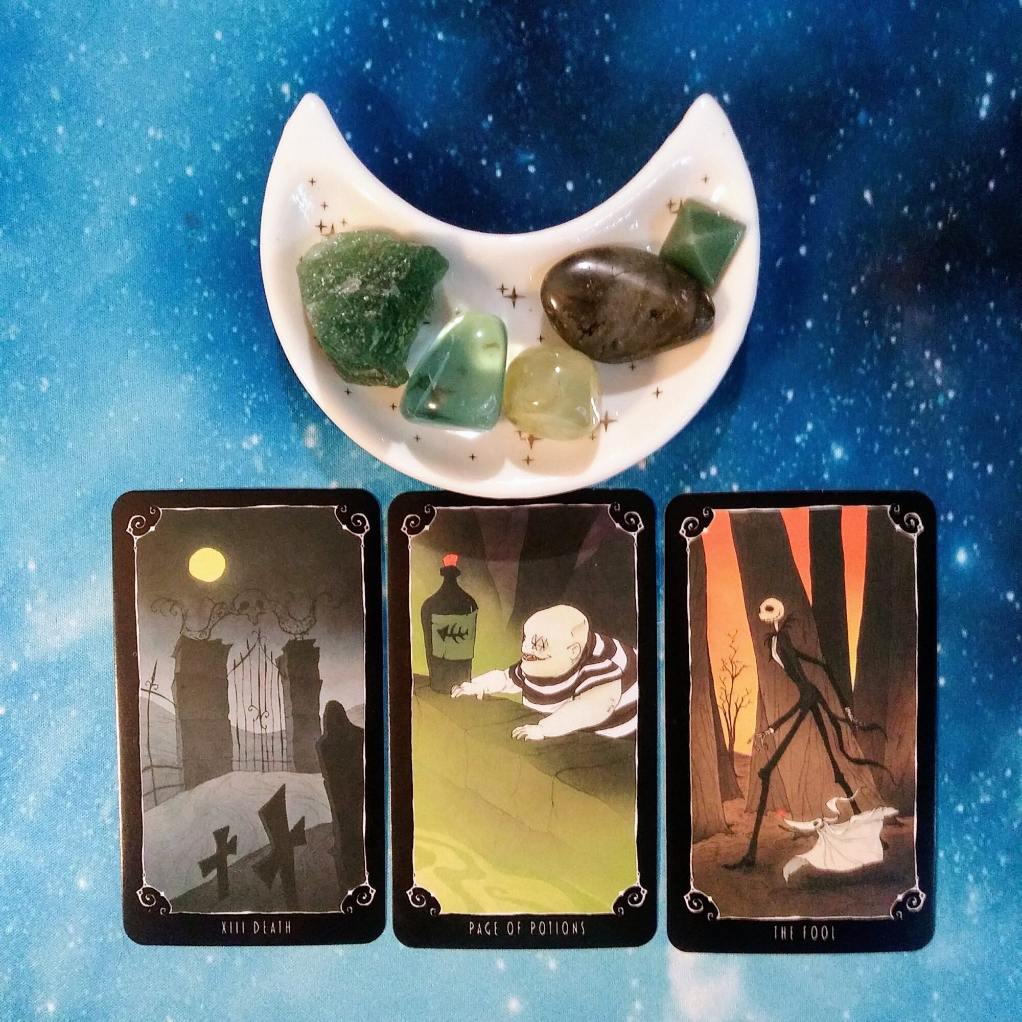 A Message from the Universe ~ Don't give up! Nightmare Before Christmas Tarot Cards