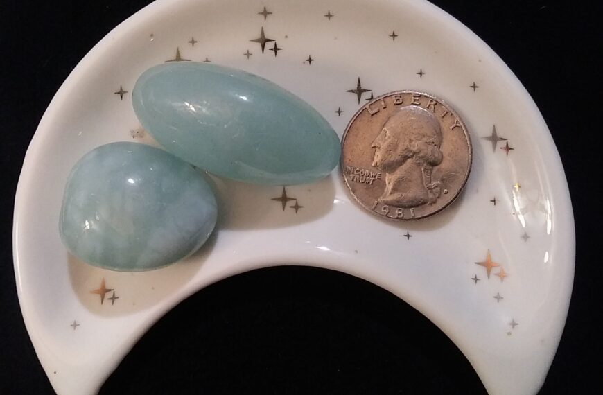 Aquamarine Healing Crystal, Tumbled