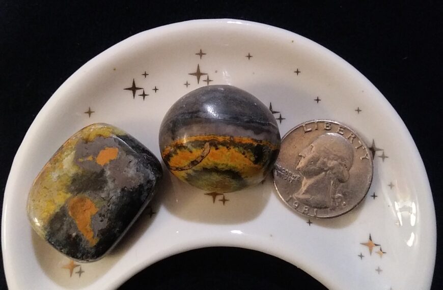 Bumblebee Jasper Healing Crystal, Tumbled