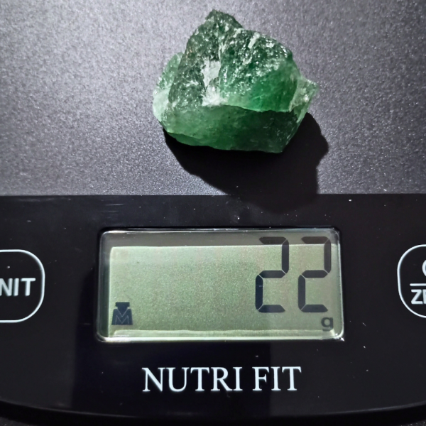 Green Strawberry Quartz Healing Crystal, Raw, 1 Stone scale, 22 grams