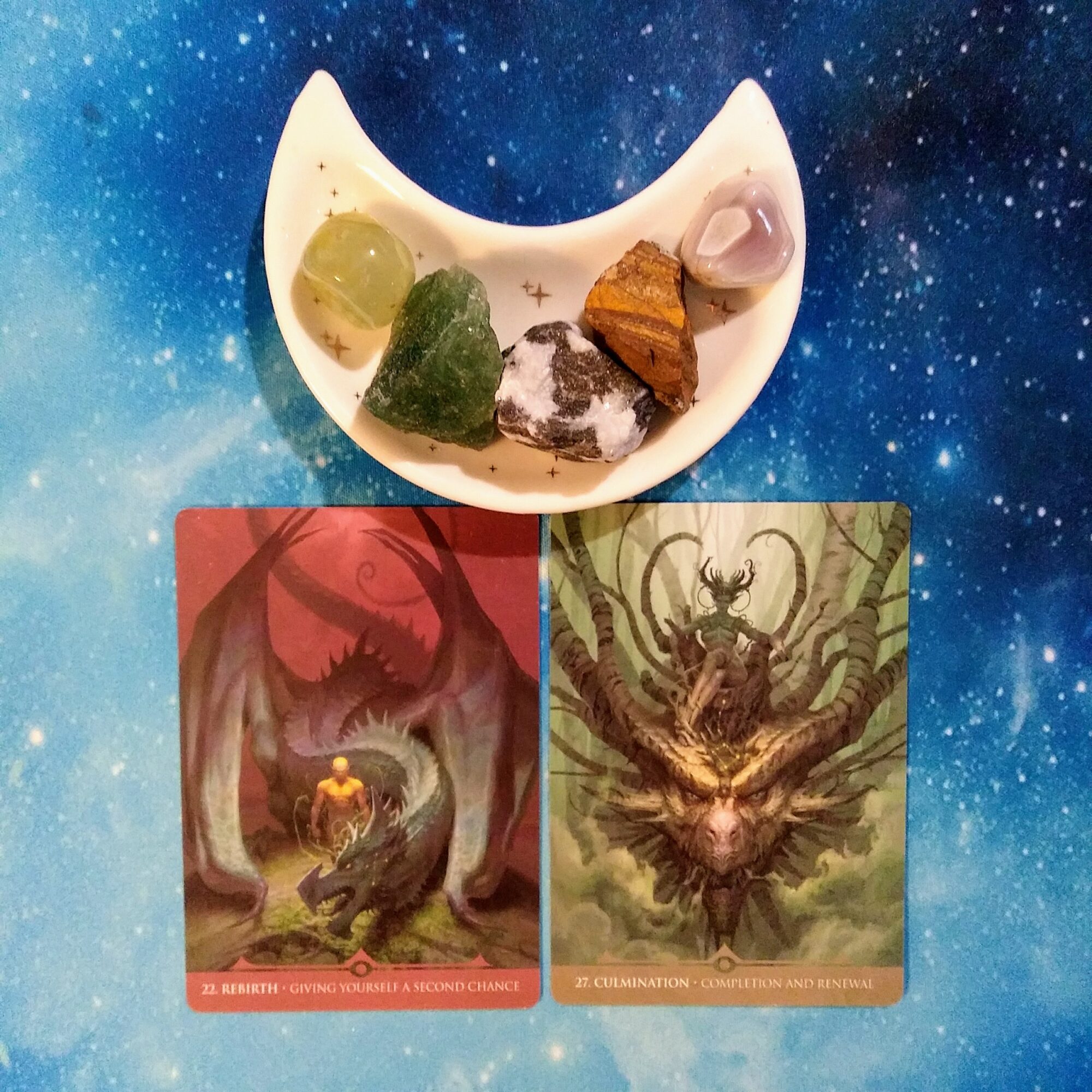 A Message from the Universe ~ Re-Processing and Starry Skies, Star Dragons Oracle Cards