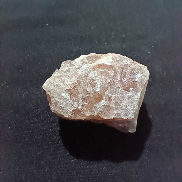 Strawberry Quartz Healing Crystal, Raw, 1 Stone on black background (1)