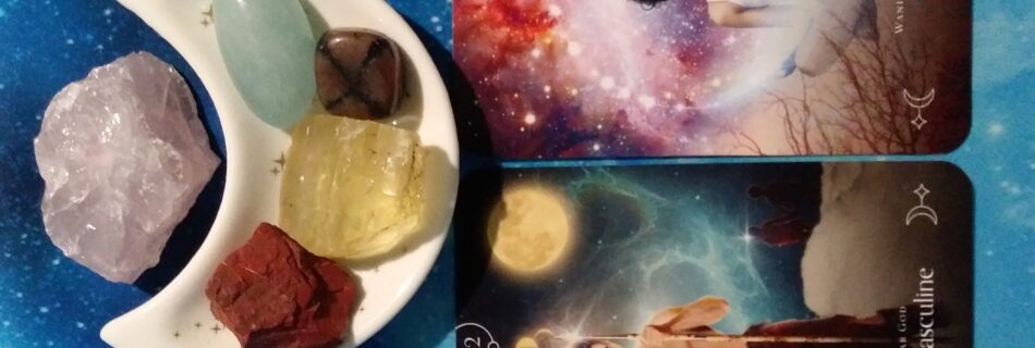 A Message from the Universe ~ Making Peace with the Masculine, Queen of the Moon Oracle Cards