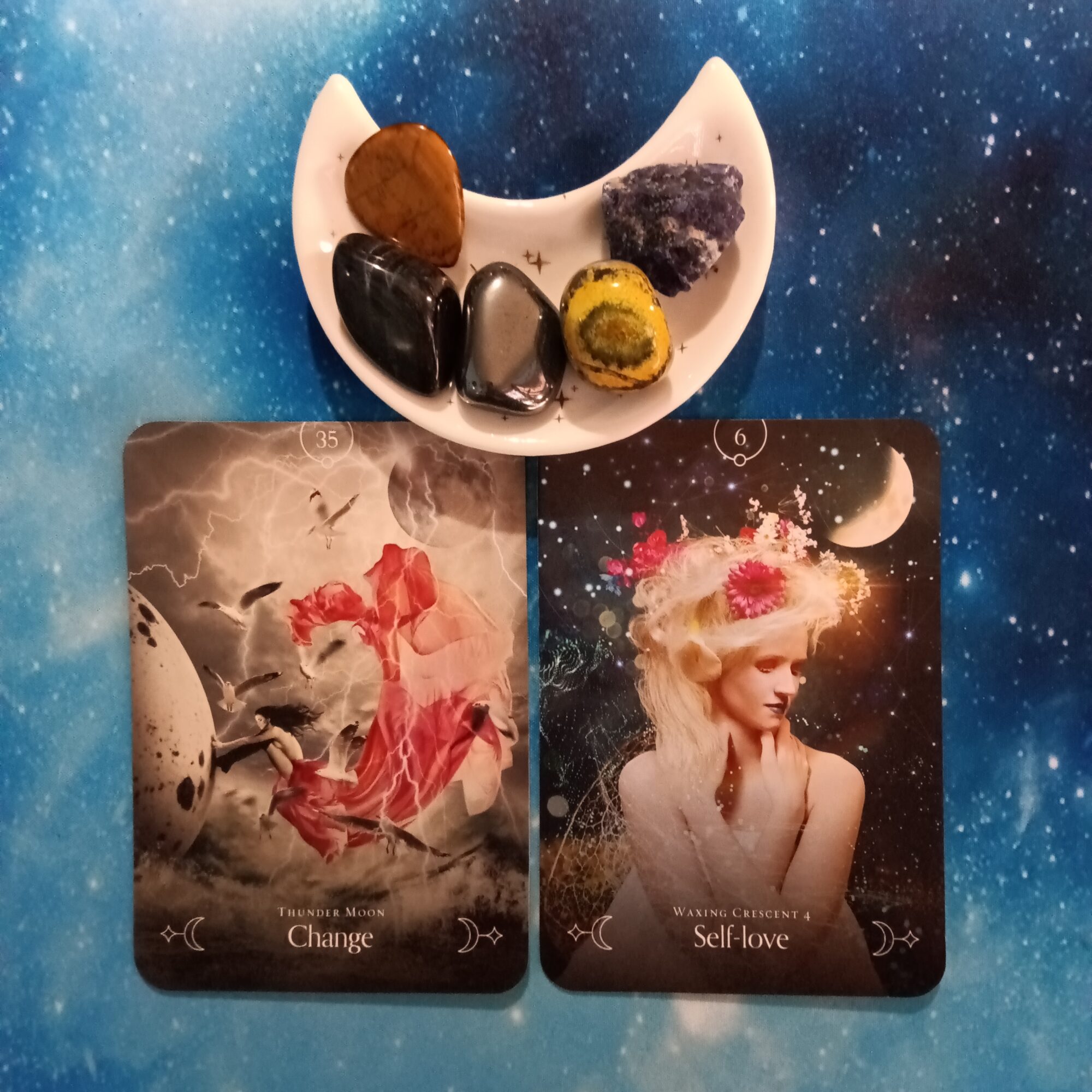 You’re Perfect as You Are ~ A Message From the Universe, Queen of the Moon Oracle cards
