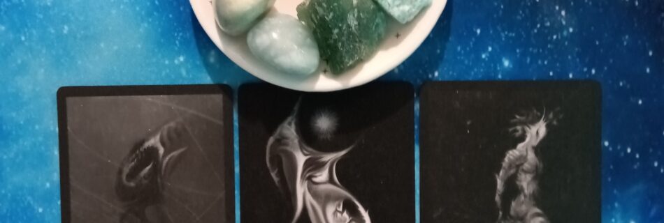 Follow Your Heart! A Message From the Universe, Black Tarot cards