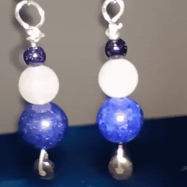 Aquatic Alignment Lapis Lazuli & Aquamarine Earrings, video clip
